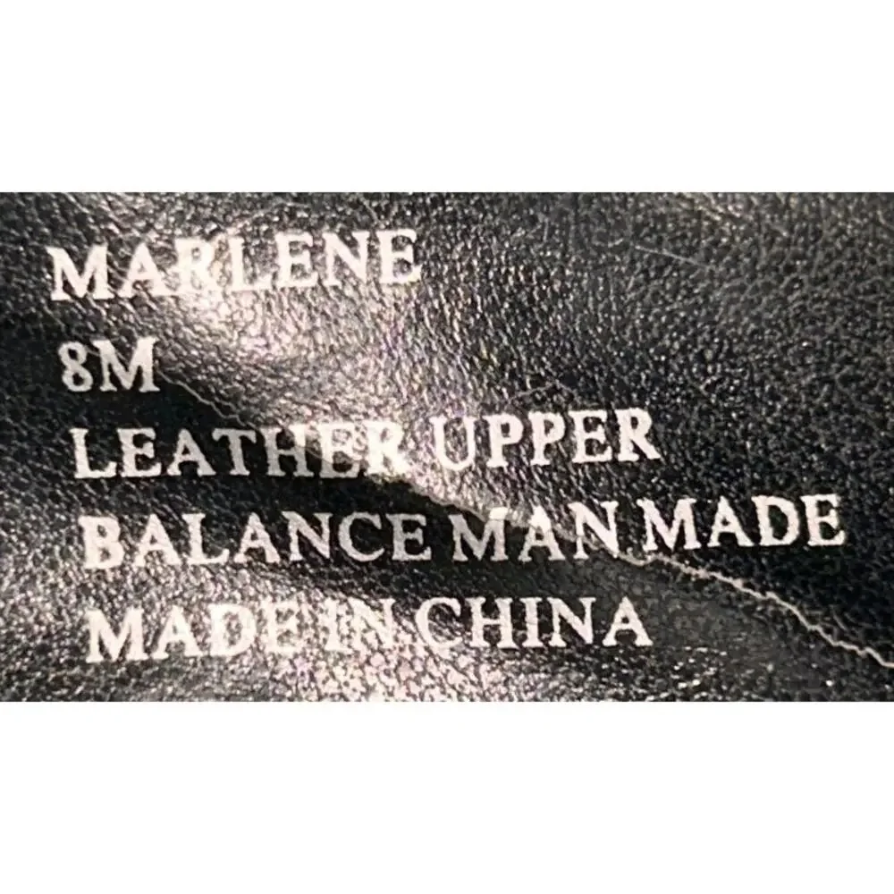 Steve Madden Black Leather Peep Toe Slingback Stiletto Heels 8 - Picture 8 of 8